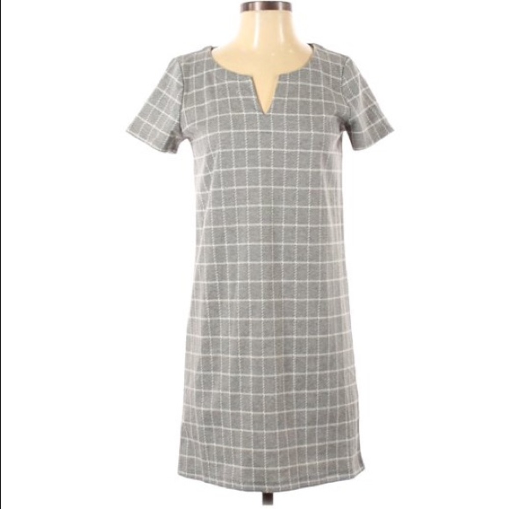 Jane and Delancey Grey White Sheath Dress Size XS